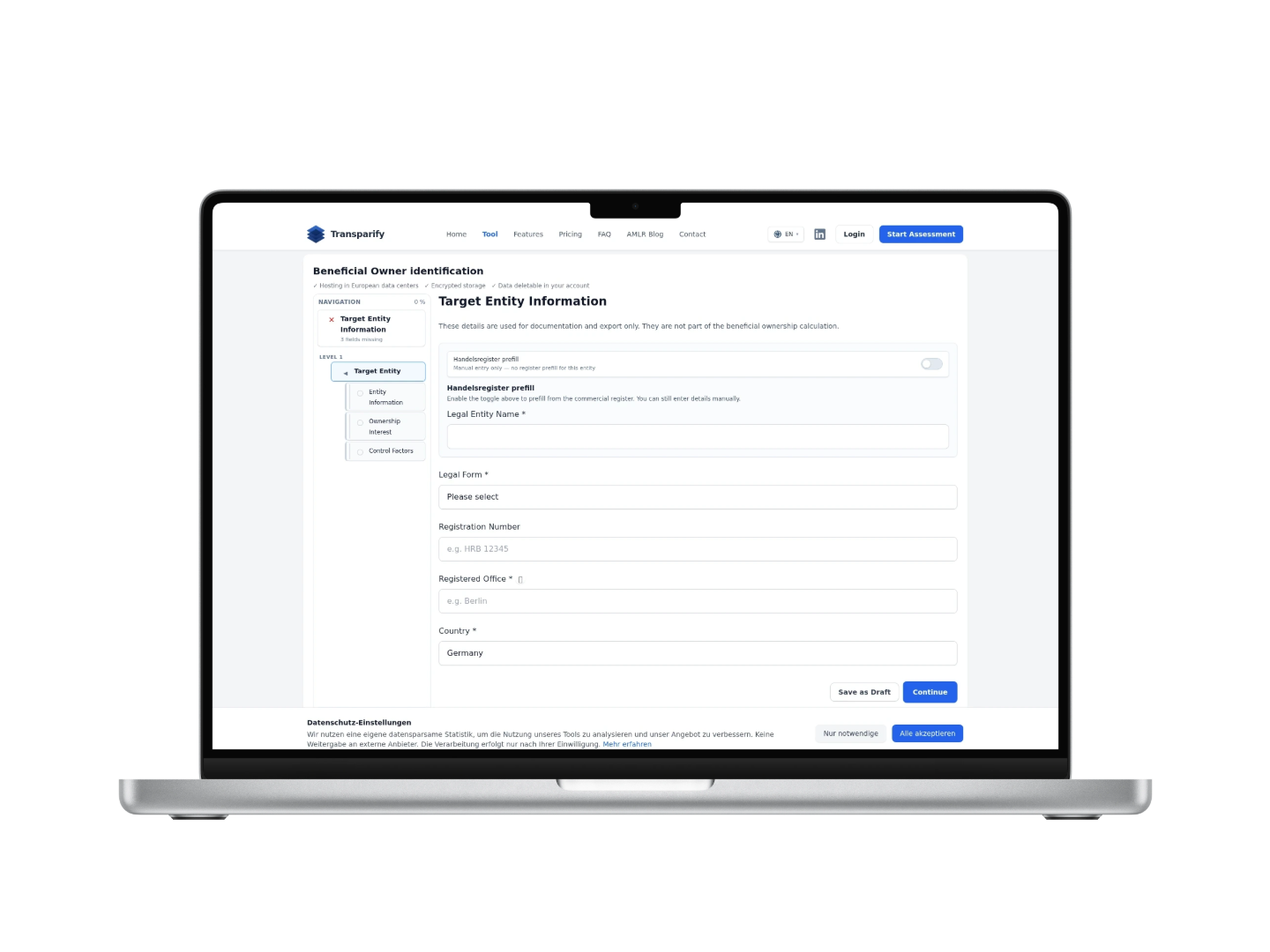 Transparify workflow